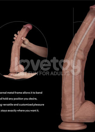 Dual Layered Bendable Dildo XXL 14,5