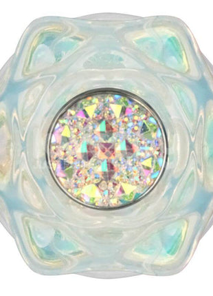 Gemoria Silicone Butt Plug with Crystal Sphere Multicolor