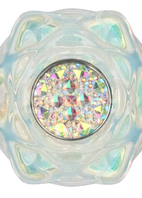 Gemoria Silicone Butt Plug with Crystal Sphere Multicolor