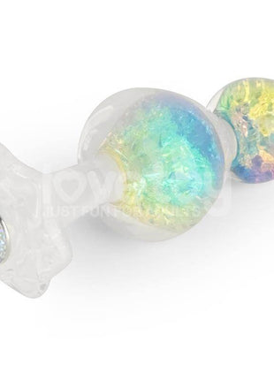 Gemoria Silicone Butt Plug with Crystal Sphere Multicolor