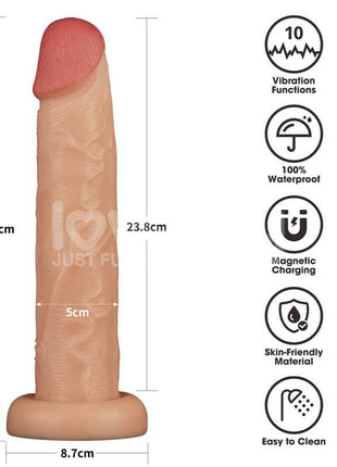Power Basics Dildo with Vibration 10 – Unleash Your Desires | secretsextoys.store