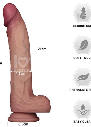 Sliding PRO II Dildo Sliding Skin Dual layer 10