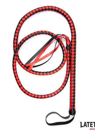 Long Whip Blacl and Red 210cm