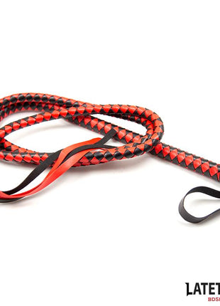 Long Whip Blacl and Red 210cm