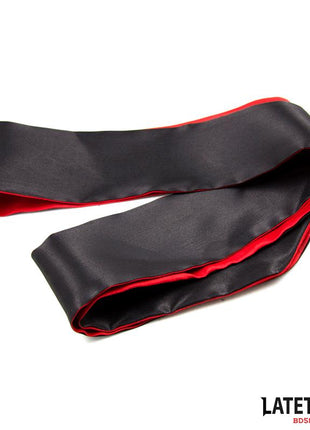 Satin Blindfold Red and Black
