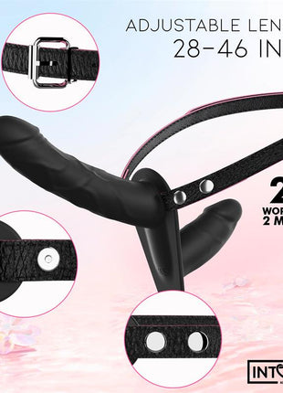Jordan Strap on with Double Vibrating Dildo and Remote