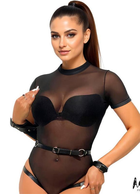 Jimena Vegan Leather Harness Type Garter One size