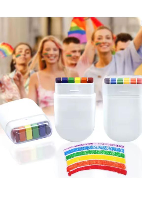 LGBT colored crayons
