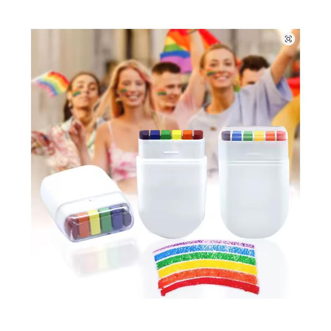 LGBT colored crayons
