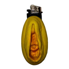 Vagina Shaped Lighter Gold