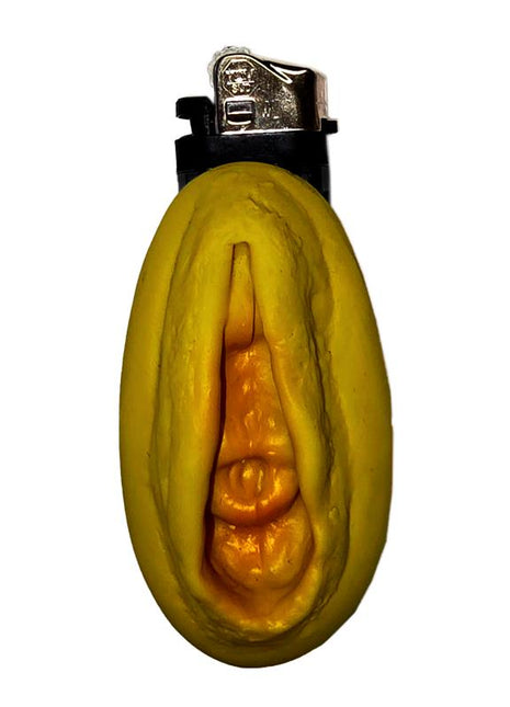 Vagina Shaped Lighter Gold