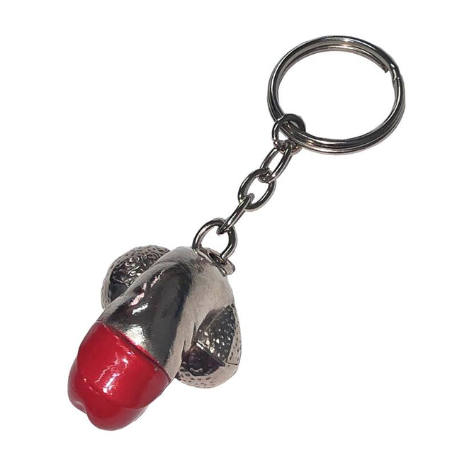 penis shaped metal keychain