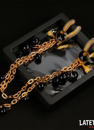Nipple Clamps with Chain and Bells