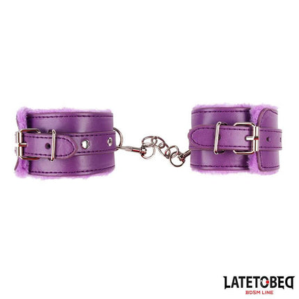 Furry Wrist Cuff Purple