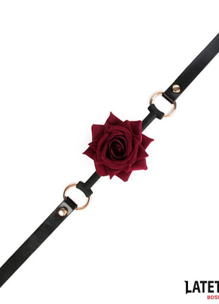 Gold Metal rose gag Ball