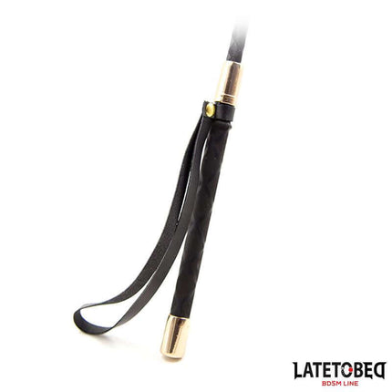 gold metal BDSM riding crop 30cm