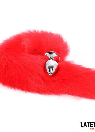 Anal plug with tail Red 40 cm