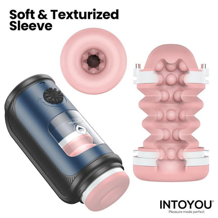 Tenkro Masturbator wit Thrusting and Heat USB C
