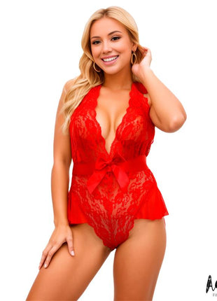 Violet V Neckline Teddy