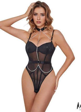 Veronica Teddy with Choker and Chains