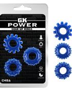 Kit 3 Cock Ring Gear Up Blue