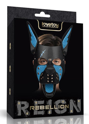 Rebellion Reign Scarred Alpha Pup Mask Blue