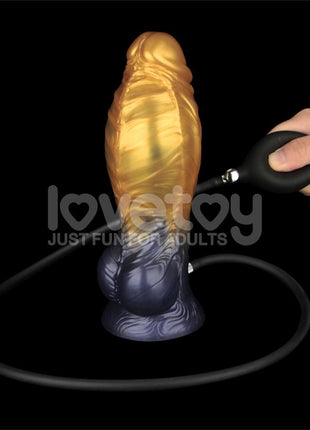 Dual Density Silicone Inflatable Dildo 8