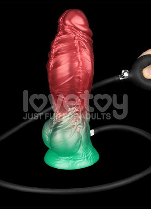 Dual Density Silicone Inflatable Dildo 8