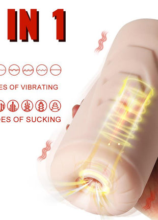 Masturbator with Sucking Efect and Vibration Suctroker V100 I