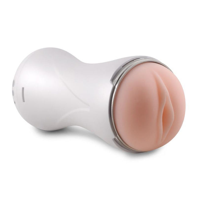 Vibrating masturbator with 10 functions, USB rechargeable, ergonomic silicone design