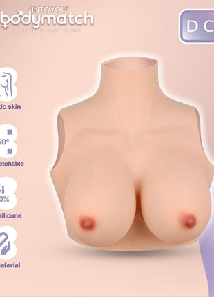 Boodie Realistic Breast Form D Cup Liquid Silicone