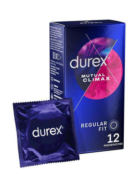 Durex Mutual Climax 12 ud condom pack enhancing shared intimate pleasure and climax