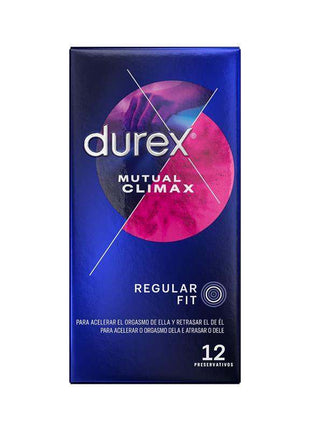 Durex Mutual Climax 12 ud condom pack enhancing mutual pleasure and intimacy for couples