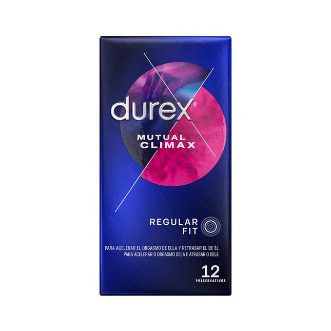 Durex Mutual Climax 12 ud condom pack enhancing mutual pleasure and intimacy for couples
