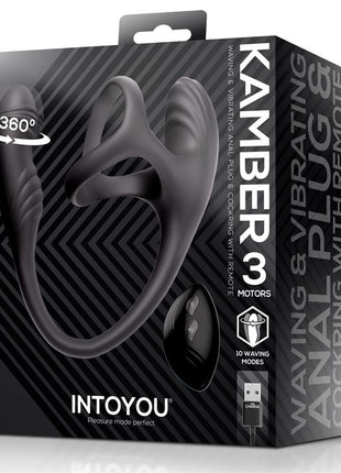 Kamber 360º Waving Vibrating Anal Plug and Cockring