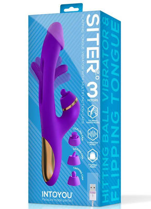 Siter 2.0 Flapping Tongue with Hitting Ball Vibrator with Caps