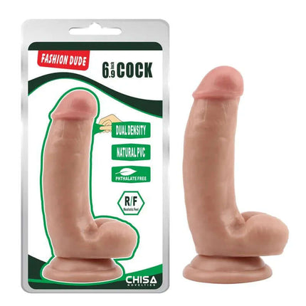 Realistic Dual Density Dildo 6.9 Flesh