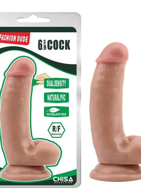 Realistic Dual Density Dildo 6.9 Flesh