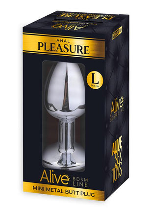 Anal Plug with Pink Jewel Size L