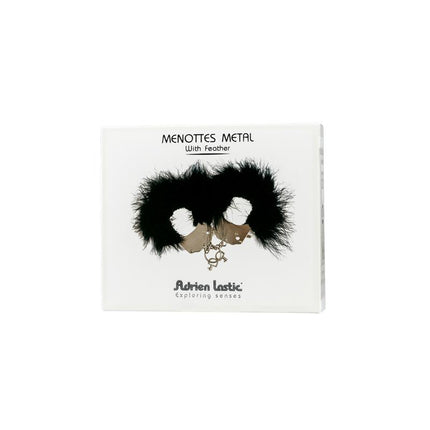 Cuffs Metal and Feathers Black