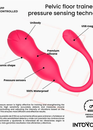 Pelvic Floor Trainer with App and Pressure Sensing Kyra