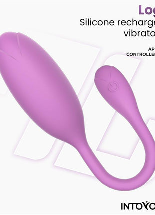 Logan Vibrating Egg with App Unibody Silicone Purple
