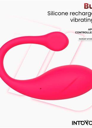 Bulby Vibrating Egg with App Dark Pink