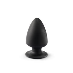 Butt Plug Dual Density Model 1 Size L in thermo-reactive silicone with rounded tip and secure base for comfortable anal stimulation