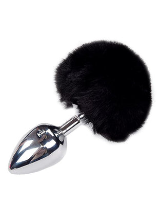 Metal Anal Plug with Pompon L