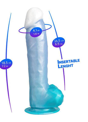 Liquid Silicone Angel Blue Dildo 8