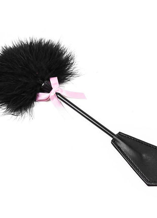 Feather Tickler and Paddle 2 in 1 29 cm Black