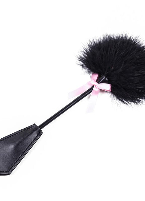 Feather Tickler and Paddle 2 in 1 29 cm Black