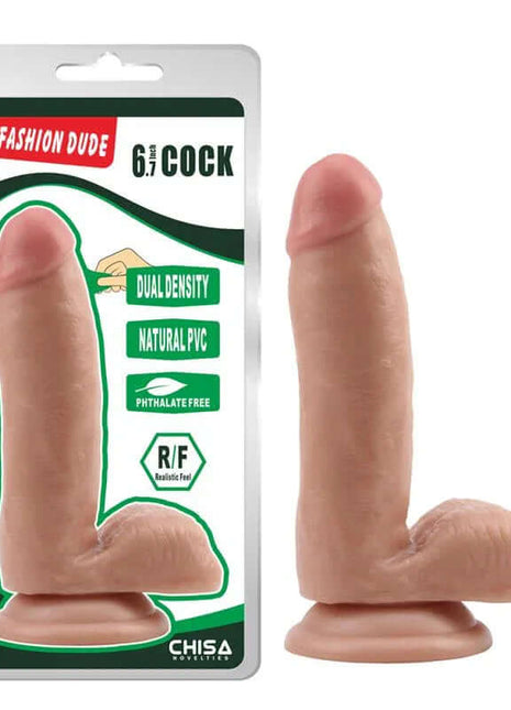 Dildo Dual Density Fashion Dude 6.7 Flesh