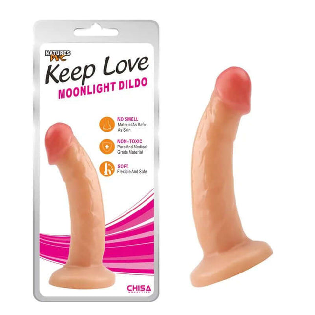Realistic Dildo with Suction Cup - Moonlight 18.5 x 3.7 cm